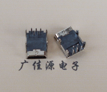肇庆Mini usb 5p接口,迷你B型母座,四脚DIP插板,连接器