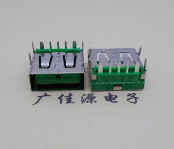肇庆5A大电流 快充接口 USB5p绿胶芯 常规母座