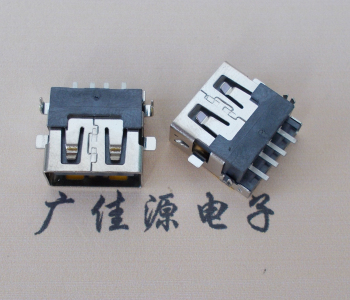 肇庆 USB母座 贴片沉板3.5/4.9 直口/卷口铜壳/铁壳