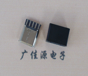 肇庆麦克-迈克 接口USB5p焊线母座 带胶外套 连接器