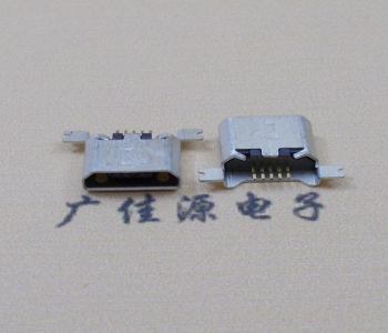 肇庆MK USB B Type 沉板0.9母座后两脚SMT口不卷边