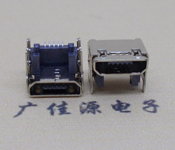 肇庆MICRO USB 5P母座 SMT垫高 L=4.15双壳