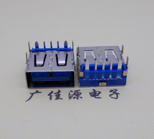 肇庆 USB5安大电流母座 OPPO蓝色胶芯,快速充电接口