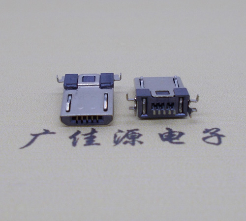 肇庆Micro usb焊板式公头贴片SMT款无弹超薄
