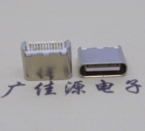 肇庆type-c24p母座短体6.5mm夹板连接器
