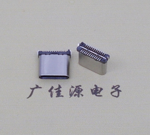 肇庆USB TYPE-C接口短体24P公头立式贴板高度H=8.0mm 高速数据传输快充电款